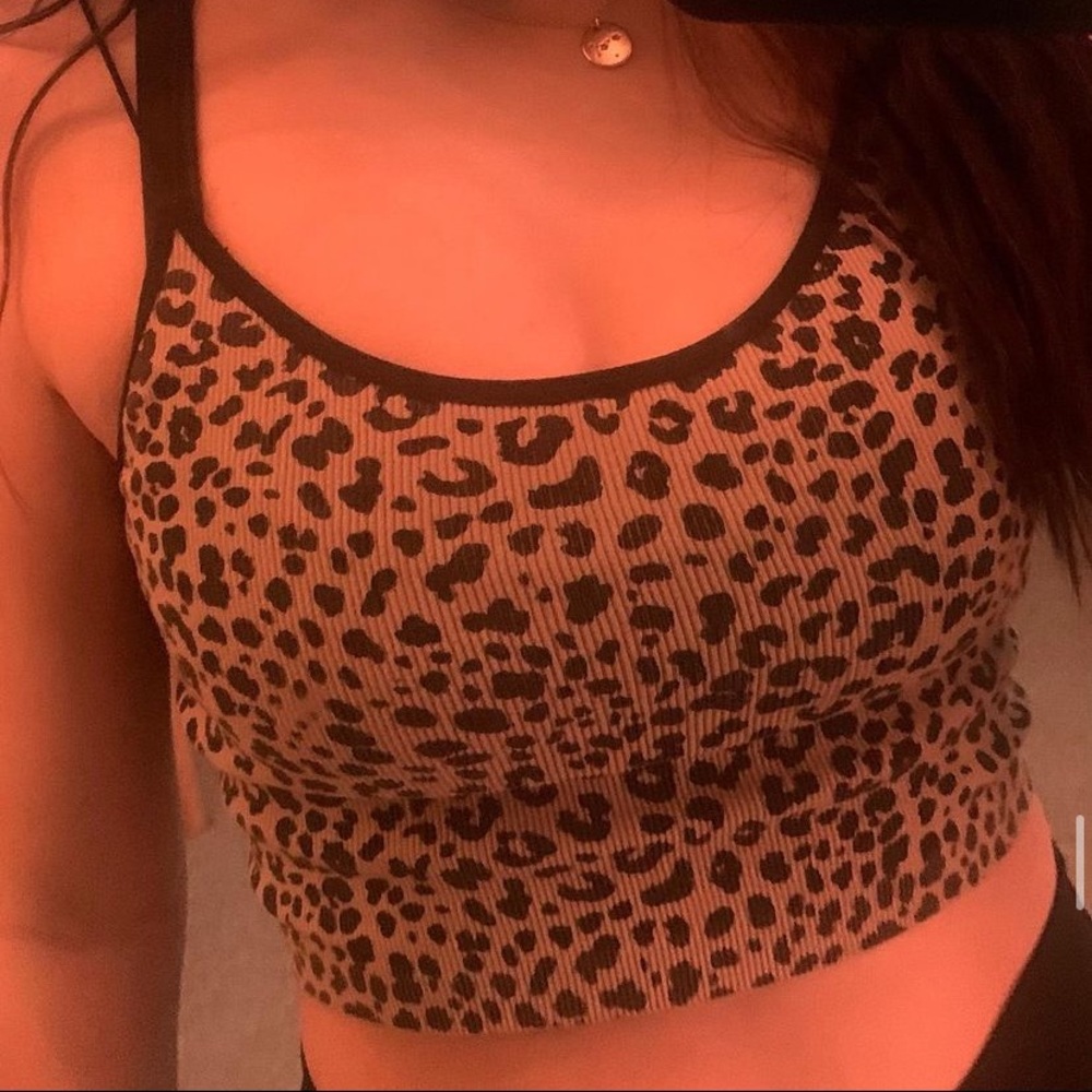 cheetah print tank top